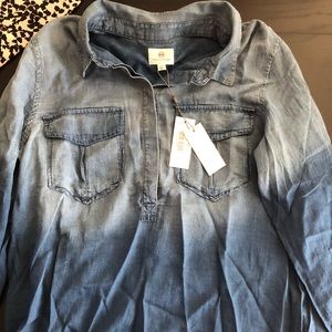 AG denim chambray sierra Henley